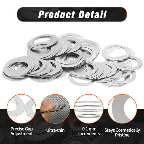6 By 16 Shim Washer Precision Spacers Kit With 20 Stainless Steel Shims In 0.1 0.2 0.3 0.5 Mm Increments For DIY Friendly Precise Gap End Play Reduction And Alignment In Bearings Gears And 3D Printer Rails 304 Stainless, 6x16 washers