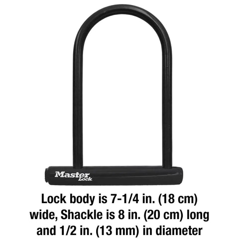Black U Lock With Key For Bicycles And Outdoor Gear Heavy Duty Hardened Steel Body Standard Size Anti Theft Bike Lock Built To Last