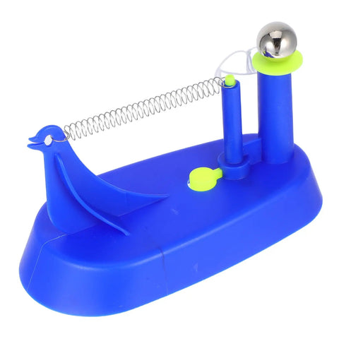 Blue Hands On Newtonian Physics Pendulum Lab Tool for Classroom Demonstrations and Inertia Visualization with metal ball and spring