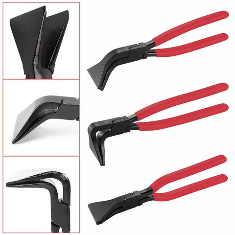Three Piece Sheet Metal Bender Pliers Set For Roofing And HVAC Ductwork, Carbon Steel Hand Seamer Pliers With 45 90 180 Degree Angles