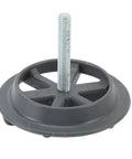 Kia Forte Spare Tire Hold Down Retainer Clamp 62850 3X000 Steel Alloy, side angle view showing screw mount.