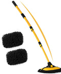 Chenille Microfiber Car Wash Brush Mop Kit With Long Handle And Extension Pole Scratch Free Exterior Duster for Cars Trucks SUVs