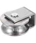 U Groove Wheel Pulley 304 Stainless Steel 2.7 Inch Diameter Track Wheel Built To Last Heavy Duty 2000 Lb Capacity For Sliding Gates And Industrial Machinery Groove Width 0.87 Inch Rust Resistant, 304 stainless steel pulley wheel