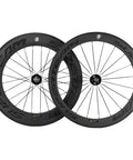 Beast Mode Fixed Gear Bike Wheelset Front 60mm Rear 88mm Carbon Clincher 23mm Rim Wide Matte 3K Finish Basalt Braking Surface