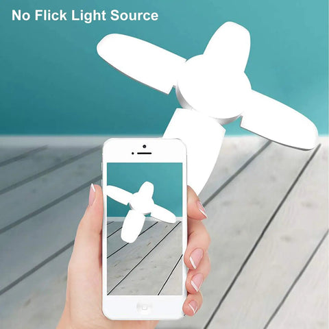 4 Pack LED Garage Lights 60W 6000LM Deformable Ceiling Fixtures E26 Dimmable 6500K Daylight Four Leaf Design mobile view