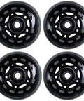 64mm Inline Skate Wheels 64x24mm Replacement With Bearings For Roller Hockey And Everyday Skating 4 Pack 85A High Rebound PU ABEC 9