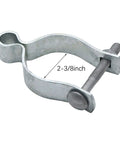 Two Pack Chain Link Fence Gate Post Hinge For Two And Three Eighths Inch OD Posts Galvanized Steel With Zinc Powder Coat