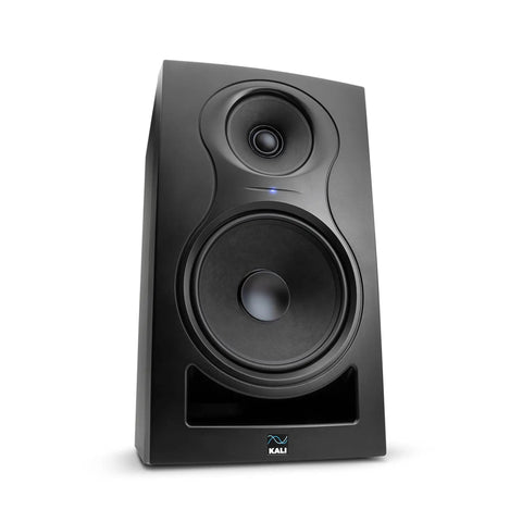 In 8 V2 8 Inch Powered Studio Monitor With 3 Way Coaxial Design For Point Source Accuracy, Flat Frequency Response, Precise Imaging And Extended Low End Black, showing front angle view.