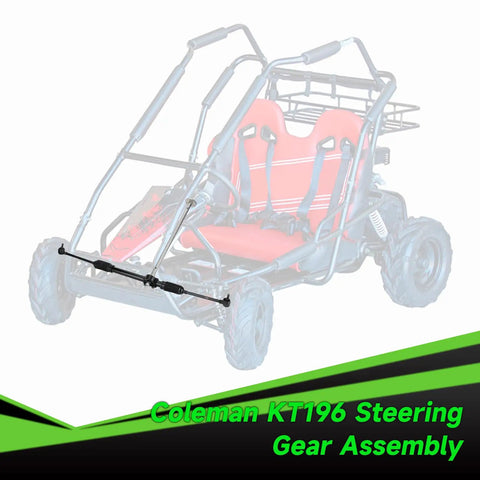 Go Kart Steering Gear Assembly DIY Ready Compatible With Coleman KT196 CK196 RTK200 196cc 6.5HP Go Kart And Kandi 110cc Quad