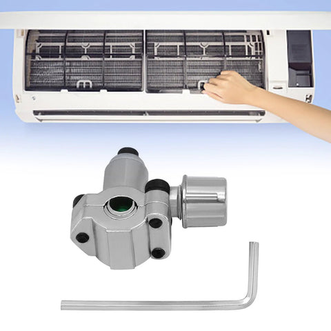Silver refrigeration needle valve kit with L-shaped wrench for AC pipe hoses (BVP31)