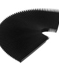 Flexible Accordion Bellows Cover For Milling Machines Oil And Dust Resistant Three Proof Cloth Shield Black Telescopic Rail Guard