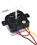 15 Minute Mechanical Timer Switch With Knob For Semi Automatic Twin Tub Washer Parts 3 Wire Precise Time Setting Easy To Install Durable Replacement That Makes DIY Easy And Keeps Overwashing In Check, 71mm black timer