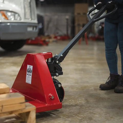 Real Deal Heavy Duty Manual Pallet Jack With Rock Solid Steel Build And Massive 5500 Lb Capacity Designed For No Sweat Hauling And Daily Warehouse Moving Jobs