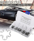 Stainless Steel E Clip And Circlip Assortment Kit For Machine Shafts And DIY Home Shop Use, Easy To Install, Oil Resistant, 304 Grade
