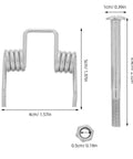 Super Sturdy Folding Wagon Handle Torsion Spring Replacement Kit With Mounting Screw And Nut For Collapsible Beach Cart Plus Camping Gear Accessories, 5cm spring