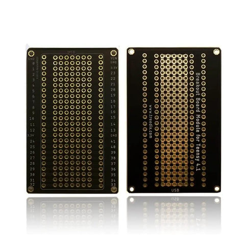 Super Handy Breakout Board Module With Pin Board For Teensy 4.1 3.5 3.6 And Arduino Compatible, showing gold-plated contacts.