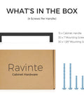 Box and screws for Fifteen Pack Seven And A Half Inch Square Cabinet Handles Matte Black Kitchen Drawer Pulls For Cupboards And Cabinets Durable Hardware With Smooth Edges And Easy Install No Brainer Upgrade.