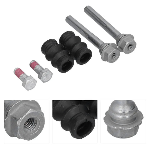 Jiawu Rear Brake Caliper Slider Pins Guide Bolts Kit BCF1346B For Vw T4 Direct Fit Premium Metal Rubber Anti Corrosion Easy Swap Upgrade pins and bushings