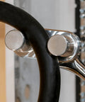 Detail of Rack-A-Tiers Bend-All Sr Ratchet Cable Wire Bender Tool showcasing attachment points for heavy gauge wire.