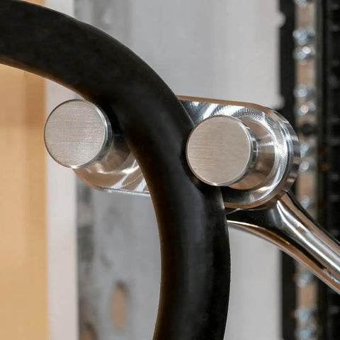 Detail of Rack-A-Tiers Bend-All Sr Ratchet Cable Wire Bender Tool showcasing attachment points for heavy gauge wire.