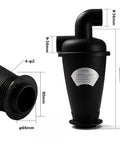 Heavy Duty Cyclone Dust Separator For Vacuum Cleaners, DIY Turbocharged Dust Collector with dimensions and design details