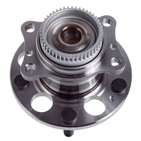 Rear Wheel Hub and Bearing Assembly Set for Hyundai Elantra 2011-2016, Veloster 2012-2017, Elantra Coupe metal hub close-up.