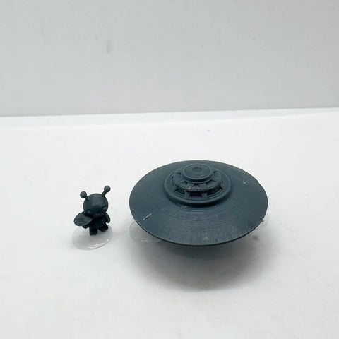 Alien UFO Airship Figurine 3D Print Kit For Miniature Dioramas And Collectibles With High Detail Texture And Easy Assembly Dope