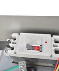 200 Amp Single Phase Automatic Transfer Switch For Home Standby Generators 120 240 Volt NEMA 3R Aluminum Enclosure Indoor Outdoor Use Auto Load Transfer Ready To Roll With RXSW200A3 8 To 24 kW circuit breaker close-up