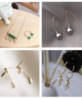 18K Real Gold Plated Eye Pins 21 Gauge 30mm Long, 100 Pack For DIY Jewelry Making, Beading Findings, Durable Craft Supply, Smooth Shine, Tarnish Resistant, Perfect For Earrings And Pendants. Gold eye pins used in beaded earrings and pendants.