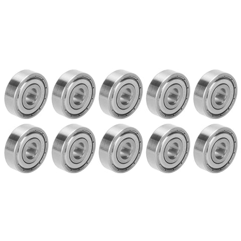 Top Rated Stainless Steel Ball Bearing Set For Skateboards And Longboards Plus Roller Skates Super Smooth S627Z Bearings High Speed Low Noise 7x22x7mm Size Drag Reduction Kit For Pros That Slays Every Session Game. 10 sealed bearings