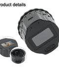 Telescope Camera Eyepiece With 1.5 Inch TFT Screen For 1080P Video Recording, black compact design, close-up view, with controls.