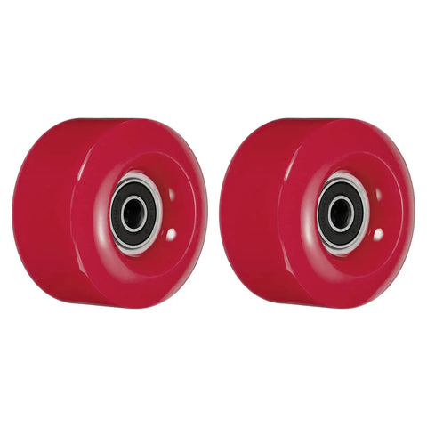 Red 32 By 58 mm Roller Skate Wheels With 608RS Bearings 82A PU Quad Skate Replacement For Indoor Or Outdoor Use 2 Pack