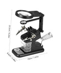 Rechargeable USB Welding Clip Light With Magnifier For Soldering And Repair On The Workbench Bright LED Clip On Work Lamp