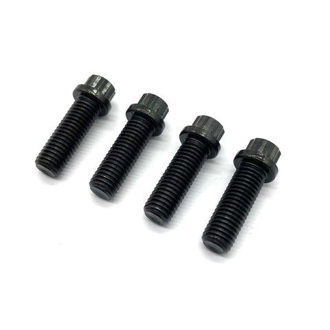 1310 U Joint Driveshaft Strap Bolts Replaces J4006928 For Jeep CJ5 CJ7 CJ8 pack of four black 12-point flange bolts