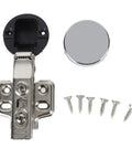 Soft Close Glass Door Hinges With Hydraulic Damping For Cabinets And Bookcases Stainless Steel 2 Pack including screws