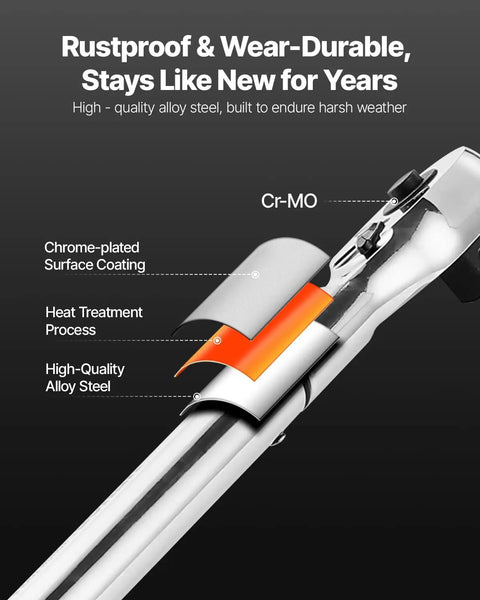 Three Quarter Inch Drive Torque Wrench With 100 To 600 Ft Lb Range And 136 To 814 Nm Calibration Certificate Included showing chrome-plated surface layers.