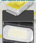 Close-up of JUDYSSY Solar Lights Outdoor - 300W Led Solar Street Light Motion Sensor with high brightness LED wick.