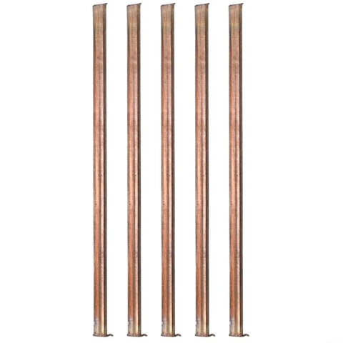 Five Piece Dope 99.9 Percent Pure Copper Rods 4Mm Diameter 100Mm Length Solid Copper Round Bar For Lathe Machining Electrical And Industrial DIY Projects