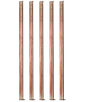 Five Piece Dope 99.9 Percent Pure Copper Rods 4Mm Diameter 100Mm Length Solid Copper Round Bar For Lathe Machining Electrical And Industrial DIY Projects