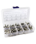 Must-Have Grab-N-Go All-In-One 100-Piece Glass Tube Fuses Kit, Quick Blow Fast Blow 5x20mm Assorted Set in a Compact Case