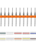 10 Piece PCB Drill Bit Set Carbide Steel Micro Bits 0.7mm Shank For Circuit Boards Mini Drill Kit With Pro Grade Precision