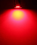 Super Bright Red DE3021 31mm Festoon LED Bulbs 6 SMD 3030 illuminating a red glow, 500 Lm, for interior car lighting