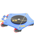 Amarite Heavy Duty Machine Skates 8800 Lb Capacity With Integrated Casting Frame and Five X 360 Degree Swivel Rollers, 20.1in x 18.5in base