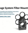 Six Position Telescope Filter Wheel Coaxial Mount for 0.5-2 Inch Filters with SM05 SM1 SM2 cage system compatibility