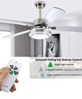 2-Pack Universal Ceiling Fan Remote Kit With Light Dimmer, 3-Speed Smart Control, Plug-And-Play Setup, remote and ceiling fan
