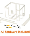 Over The Door And Wall Mount Ironing Board Hanger White Laundry Room Organizer Caddy For Iron And Board Storage parts
