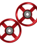 Two Pack Aluminum Alloy Fitness Pulley Wheels for Weight Lifting Equipment and Cable Exercise Machines, Smooth Operation