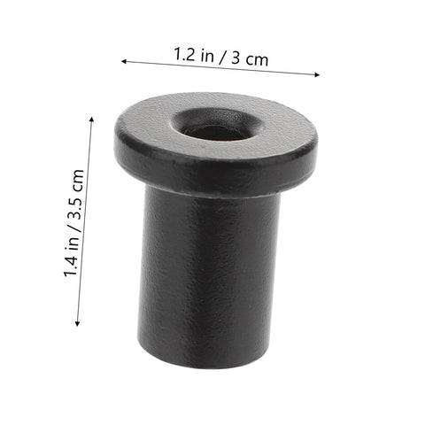 Five Piece Track Spacer Set For Sliding Barn Door Hardware, Durable High Wall Connectors, black spacer with dimensions