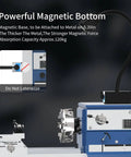 8W Magnetic LED Work Light For Lathe Drill Press With 12T Magnetic Base And Flexible Double Gooseneck on lathe