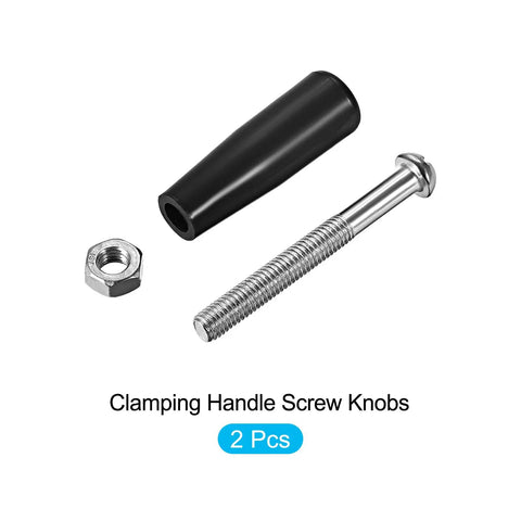 Beefy Clamping Handle Screws Knobs Set 2 Pack M8x47mm Metal Tapered Grip For Housing Construction Lathe Machine And Industrial Equipment